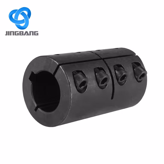 Оцинкованная оксидная черненая стальная втулка с двойным разрезом вала и установочным винтом