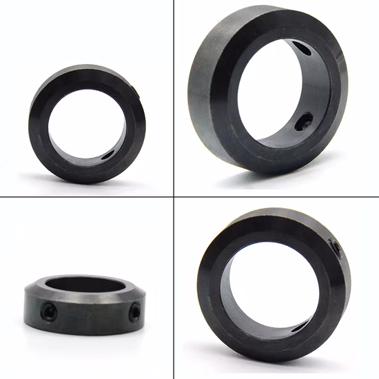 Хомуты вала из черного оксида из углеродистой стали с 2 установочными винтами